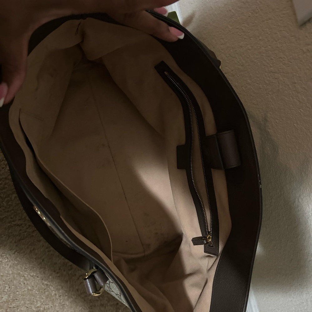 Gucci Beige and Brown Tote Bag with Wallet - Picture 4 of 4